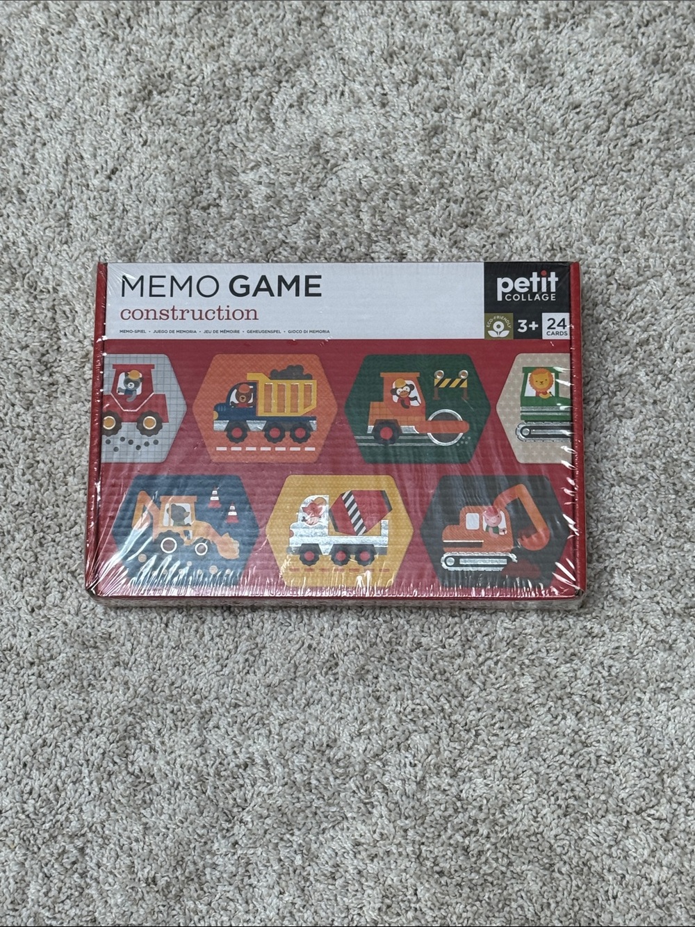 Construction Memory card game. Brand New! 24 cards 12 matches